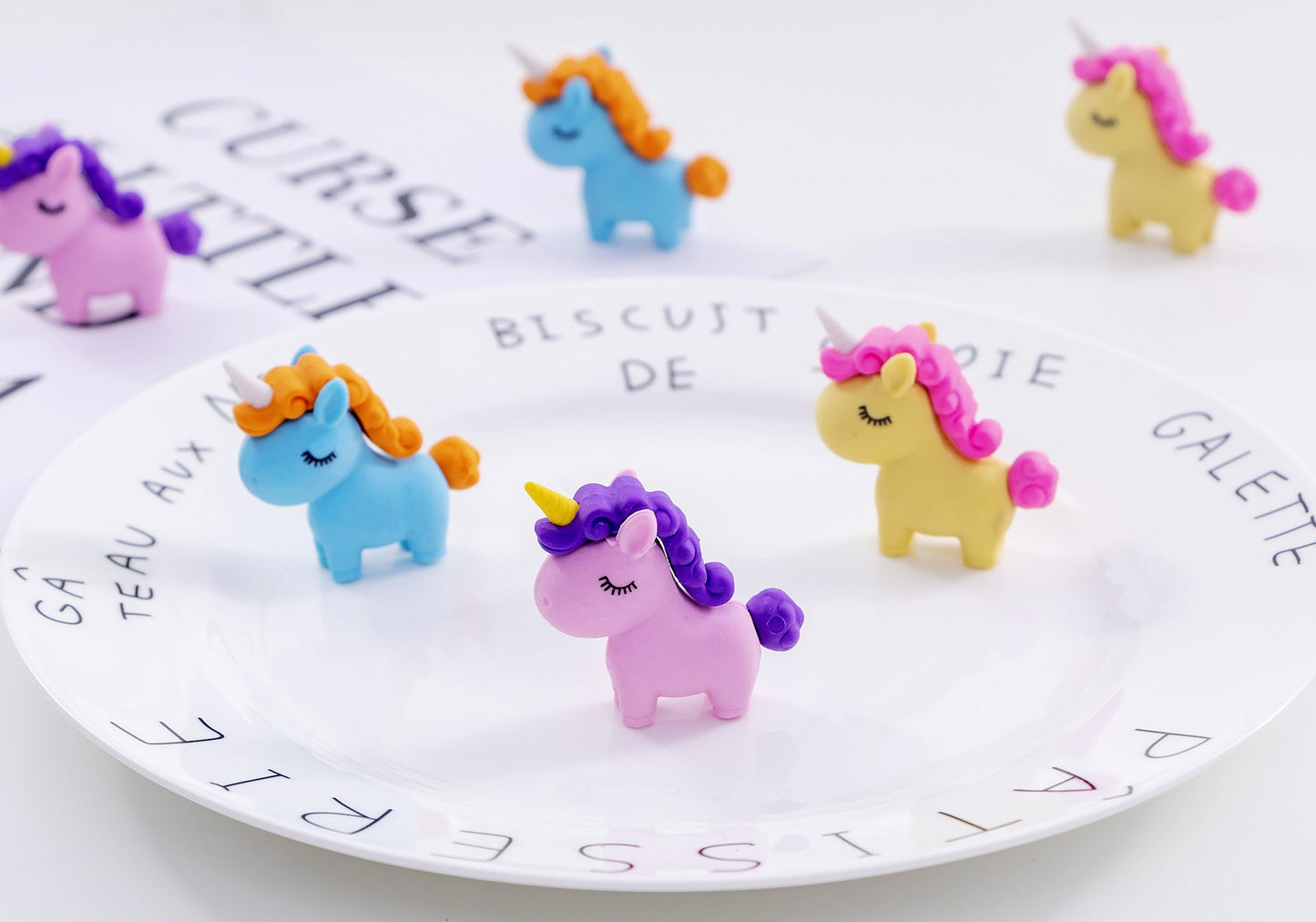 1 PCS Cute Kawaii Unicorn Eraser Children Erasers for Kids Gift Novelty Creative Pencil Rubber Student School Office Supplies