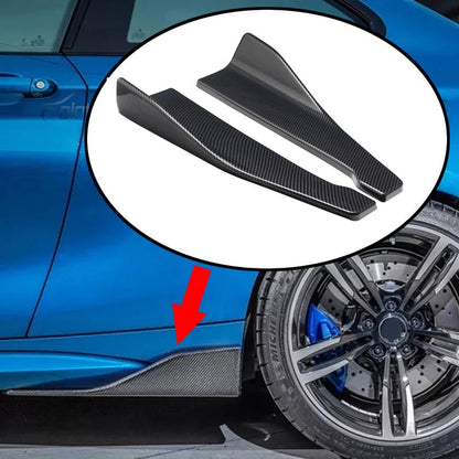 1 Pair Car Rear Bumper Lip Trim Protector Car Side Skirt Cover Car Corner Bumper Guards with screws Universal Fit