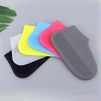 1 Pair Silicone WaterProof Shoe Covers S/M/L Covers Slip-resistant Rubber Rain Boot Overshoes Accessories For Outdoor Rainy Day