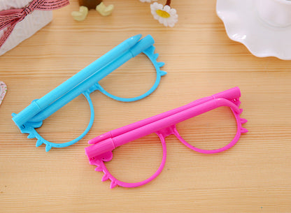 1 Piece Kawaii Ballpoint Pen School Creative Stationery Office Gift Cute Chancery Glasses Bow Writing Supplies