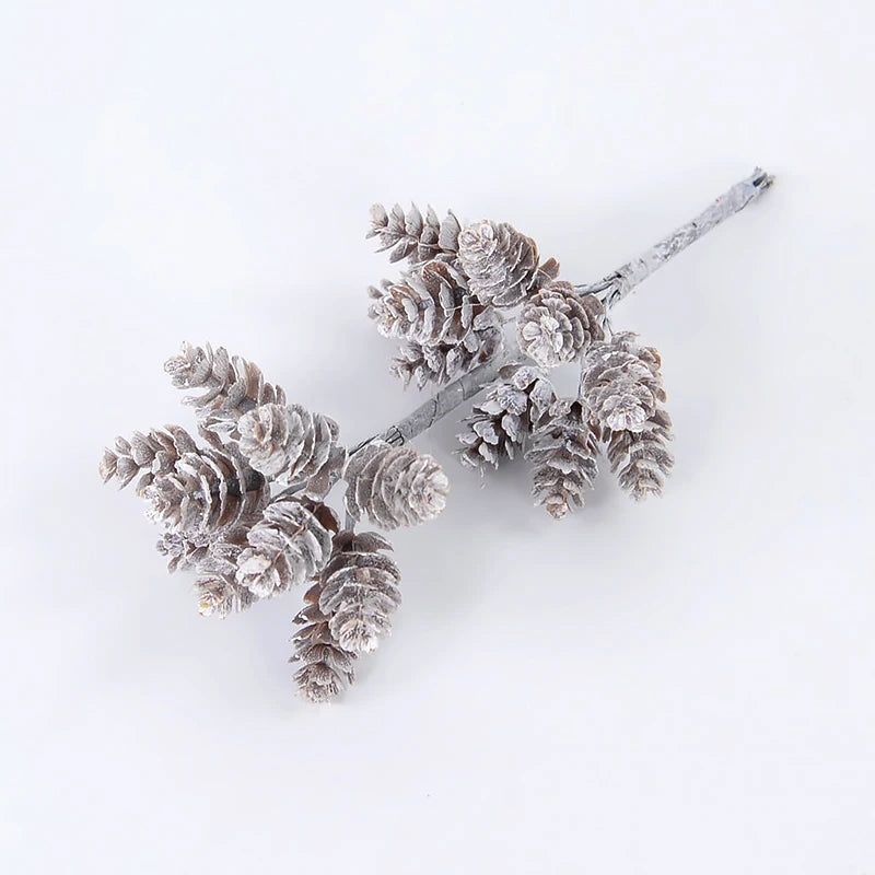 10/20pcs Christmas Pine Cone Artificial Plant DIY Wreath Gift 2023 Christmas Decoration for Home Xmas Tree Ornament Navidad Noel