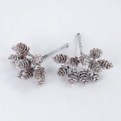 10/20pcs Christmas Pine Cone Artificial Plant DIY Wreath Gift 2023 Christmas Decoration for Home Xmas Tree Ornament Navidad Noel