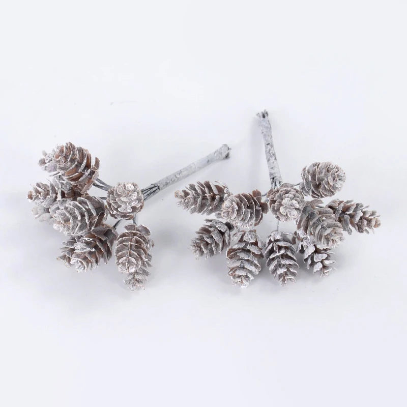 10/20pcs Christmas Pine Cone Artificial Plant DIY Wreath Gift 2023 Christmas Decoration for Home Xmas Tree Ornament Navidad Noel