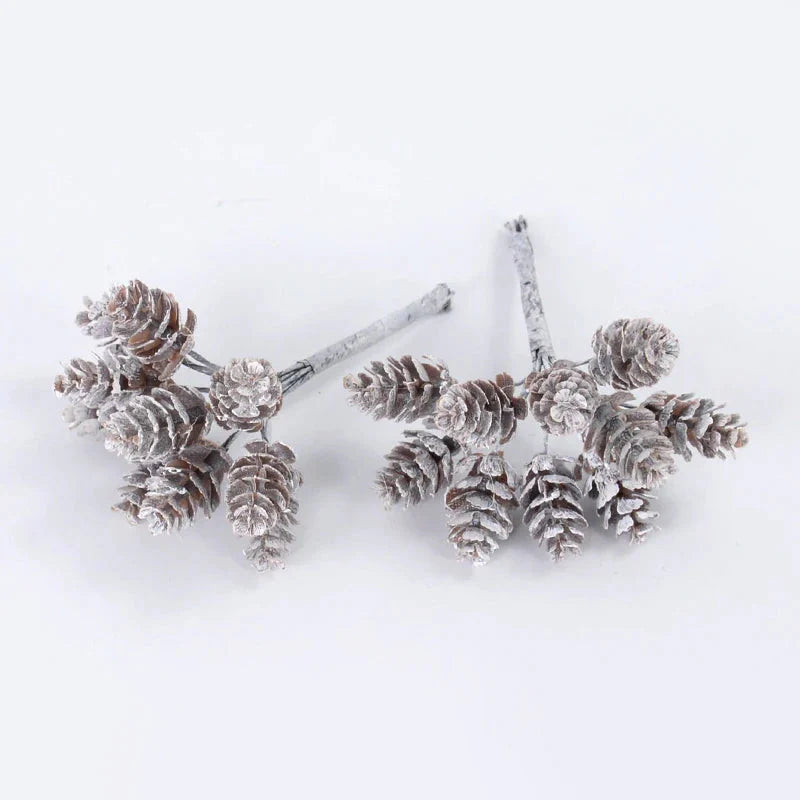 10/20pcs Artificial Fake Pine Cone Christmas DIY Wreath Craft Christmas Decorations for Home Xmas Tree Ornament Navidad Pine Cone