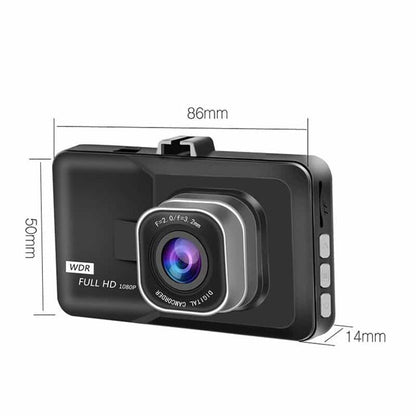 1080P Dual Front and Rear Dash Cam with Night Vision