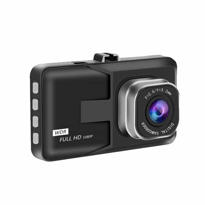 1080P Dual Front and Rear Dash Cam with Night Vision Black