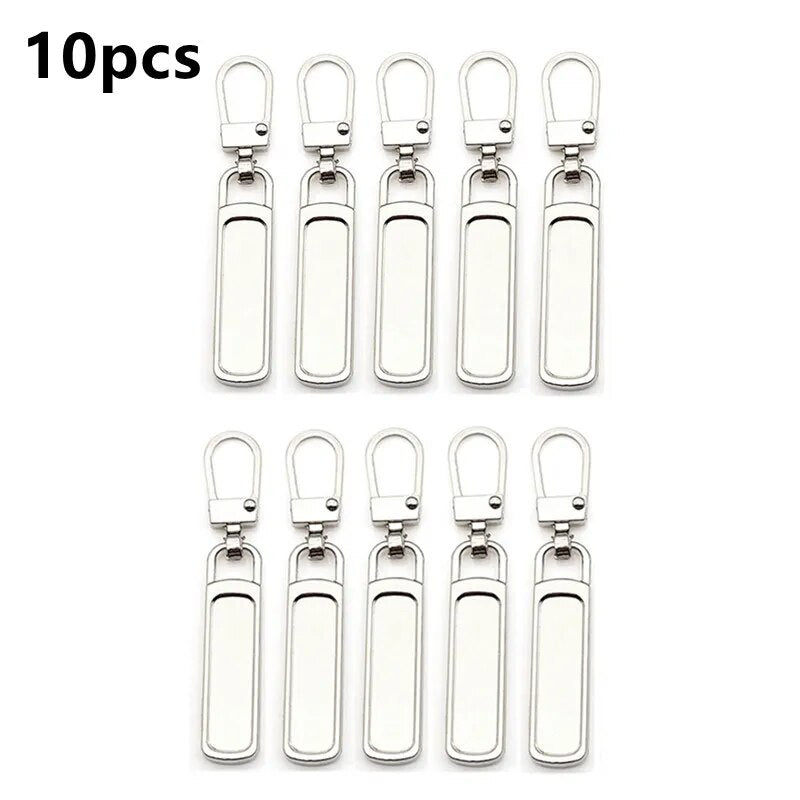 10pcs Universal Zipper Puller Detachable Zipper Heads Instant Replacement Zipper Repair Kits For Zipper Slider DIY Sewing Craft 07