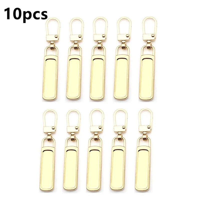 10pcs Universal Zipper Puller Detachable Zipper Heads Instant Replacement Zipper Repair Kits For Zipper Slider DIY Sewing Craft 08