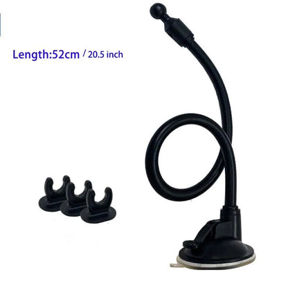 17MM Ball Head Hose Sucker Base for Car Mobile Phone Tablet Holder Accessories Windshield Mount for Phone Holder Clip 4 Lengths 52cm