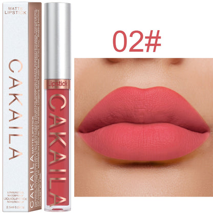 18 Colors Matte Lipgloss Wholesale Cheap Liquid Lipstick Makeup Lip Color Batom Long Lasting Sexy Red Pink Nude Lip Gloss Bulk 2