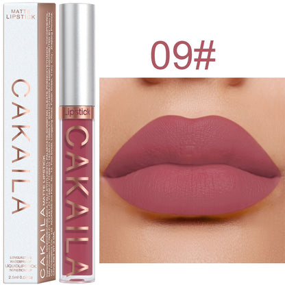 18 Colors Matte Lipgloss Wholesale Cheap Liquid Lipstick Makeup Lip Color Batom Long Lasting Sexy Red Pink Nude Lip Gloss Bulk 9