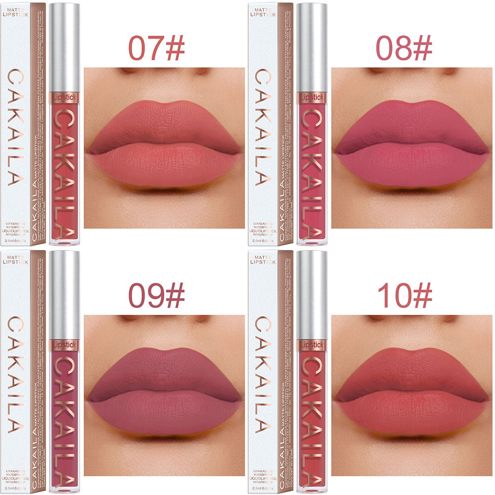 18 Colors Matte Lipgloss Wholesale Cheap Liquid Lipstick Makeup Lip Color Batom Long Lasting Sexy Red Pink Nude Lip Gloss Bulk