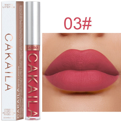 18 Colors Matte Lipgloss Wholesale Cheap Liquid Lipstick Makeup Lip Color Batom Long Lasting Sexy Red Pink Nude Lip Gloss Bulk 3