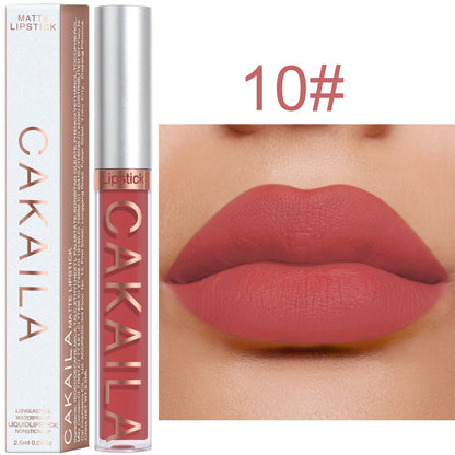 18 Colors Matte Lipgloss Wholesale Cheap Liquid Lipstick Makeup Lip Color Batom Long Lasting Sexy Red Pink Nude Lip Gloss Bulk 10