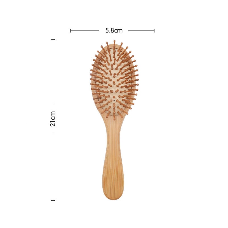 1PC Wood Comb Professional Healthy Paddle Cushion Hair Loss Massage Brush Hairbrush Comb Scalp Hair Care Healthy bamboo comb C