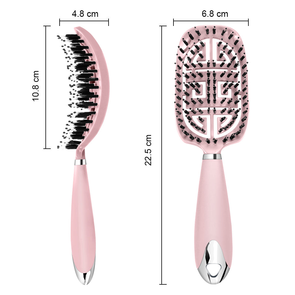 1Pc Curved Vented Hair Comb Massage Hair Brush Detangling Hairbrush Women Fast Blow Drying Wet Dry Curly Hair Styling Tools