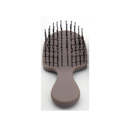 1Pc Curved Vented Hair Comb Massage Hair Brush Detangling Hairbrush Women Fast Blow Drying Wet Dry Curly Hair Styling Tools Gray 03
