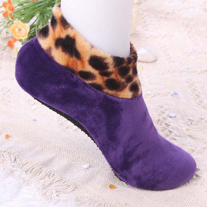 1pair Unisex Thicken Sock Winter Warm Men Women Non Slip Elastic Sock 8 Colors Home Indoor Bed Floor Socks Slipper Lavender