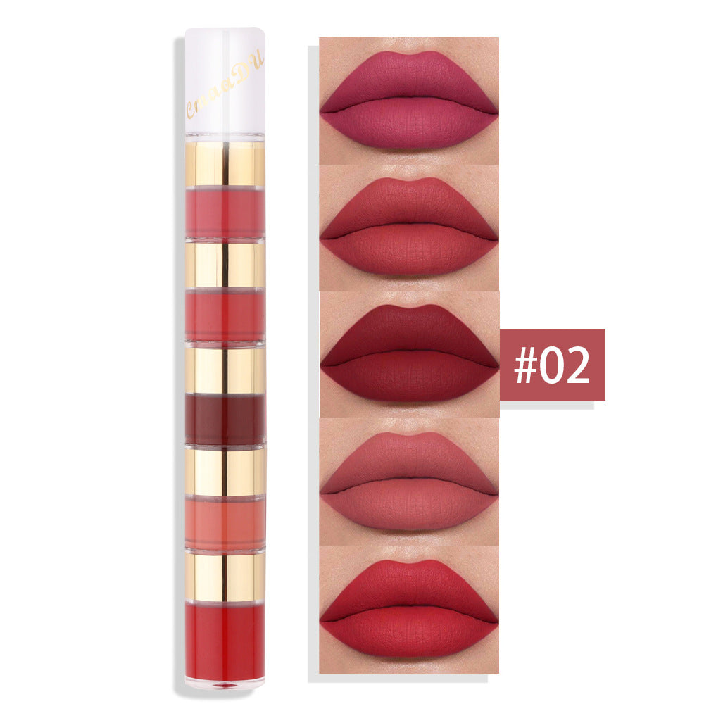 20 color/set Matte Lipstick Makeup Kit Waterproof Long-lasting Sexy Red Velvet Lip Non-stick Cup Lipstick Fashion Cosmetic Beauty