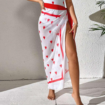 2023 New Print Cover Up Women Patchwork Monokini Swimsuit Solid Padded Swimming Suit Summer Beachwear Saida de Praia Tunic CU22089W10 One Size