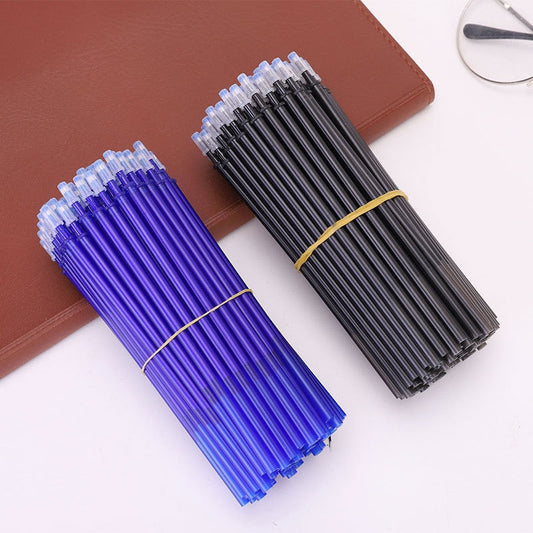 20Pcs Erasable Gel Pen Refill 0.35mm Black/Blue/Red/Green/Purple/Orange Ink Magic Erasable Pens Refills School Writing Supplies