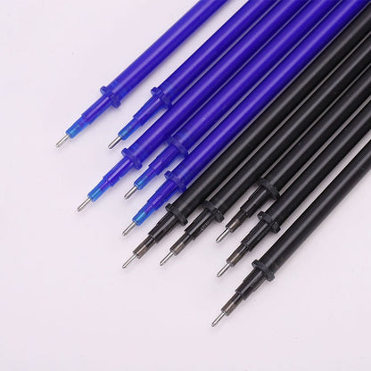 20Pcs Erasable Gel Pen Refill 0.35mm Black/Blue/Red/Green/Purple/Orange Ink Magic Erasable Pens Refills School Writing Supplies