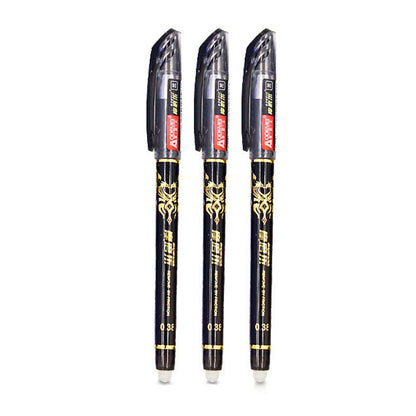20Pcs Erasable Gel Pen Refill 0.35mm Black/Blue/Red/Green/Purple/Orange Ink Magic Erasable Pens Refills School Writing Supplies Only 3Pcs Black Pen 2