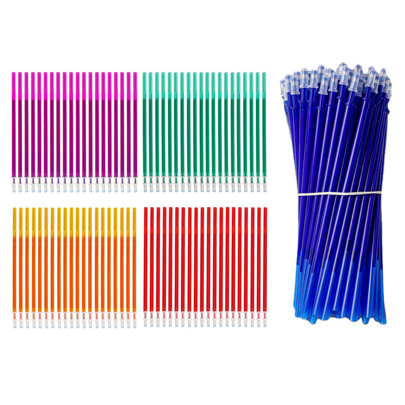 20Pcs/Set Color Erasable Gel Pen Refill Rods 0.5mm Colorful Ink Washable Handle Magic Erasable Pens For School Doodle Stationery