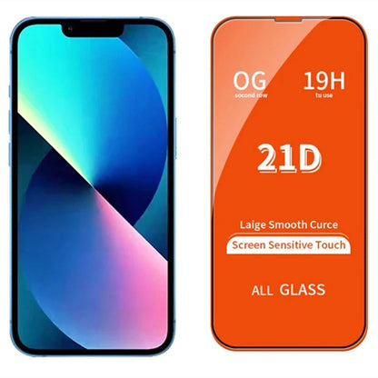 21D Tempered Glass for iPhone 13 11 14 Pro Max 12 Mini 8 7 Plus Screen Protector for IPhone 13 PRO XS MAX X XR Full Cover Glass