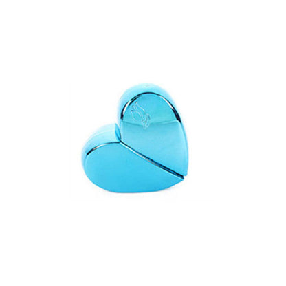 25ml Heart Shaped Refillable Spray Perfume Bottle Thick Glass Pump Woman Parfum Atomizer Travel Empty Cosmetic Containers Blue