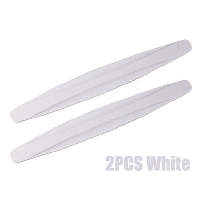 2pcs Car Bumper Protector Strip Guard Corner Protection Strips Scratch Protector Crash Blade Anti-collision Auto Accessories White