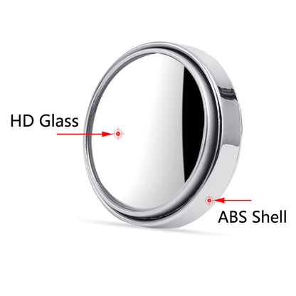 2pcs HD Glass Car Blind Spot Mirror Auto Motorcycle 360° Adjustable Wide Angle Rearview Mirrors Extra Round For BMW/AUDI/Benz