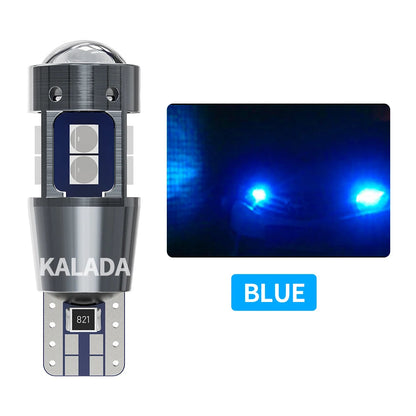 2x High Quality W5W T10 LED CANBUS No Error 5W5 12V 3030 SMD Super Bright Car Interior Side Light Marker Parking Bulb Auto Bulbs Blue