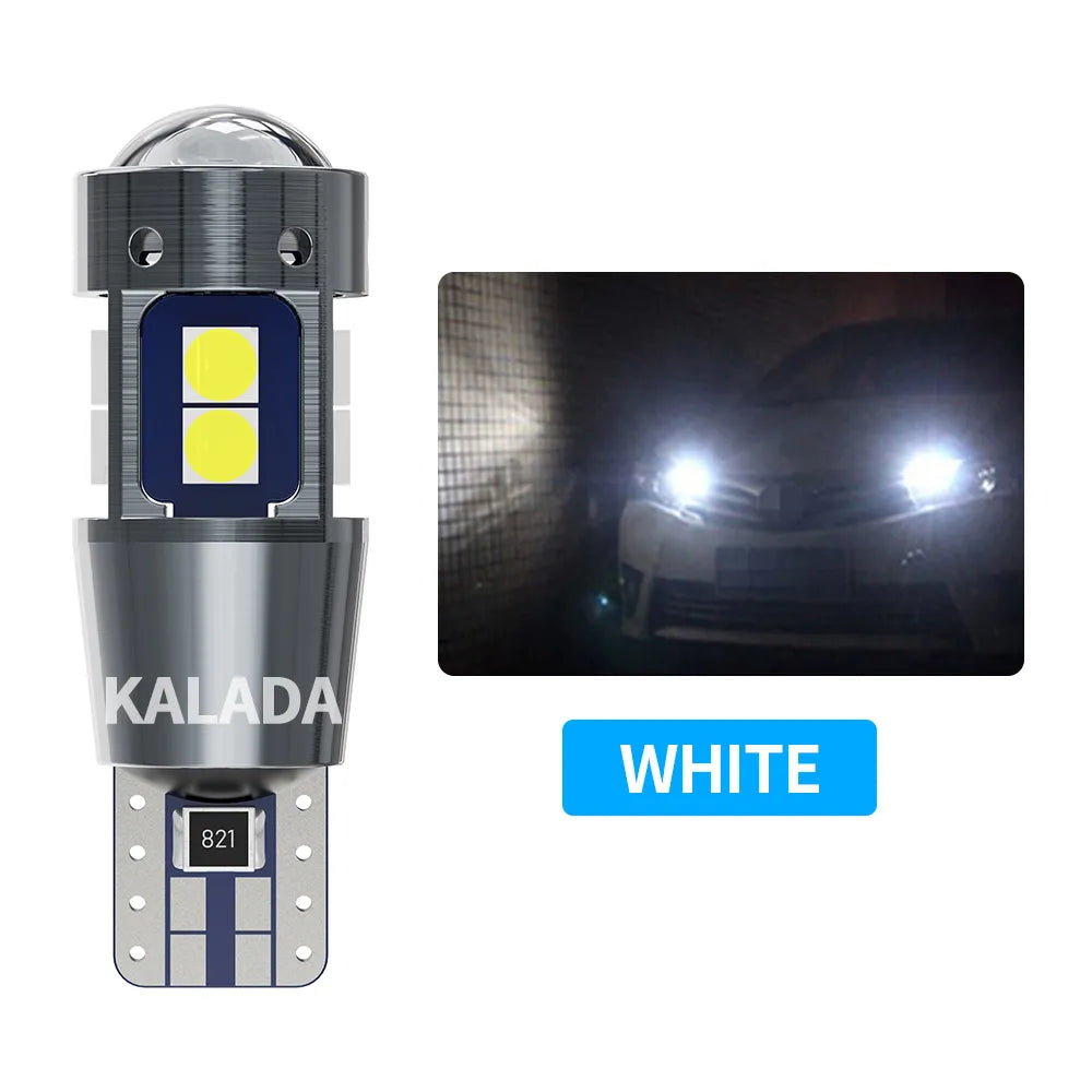 2x High Quality W5W T10 LED CANBUS No Error 5W5 12V 3030 SMD Super Bright Car Interior Side Light Marker Parking Bulb Auto Bulbs White