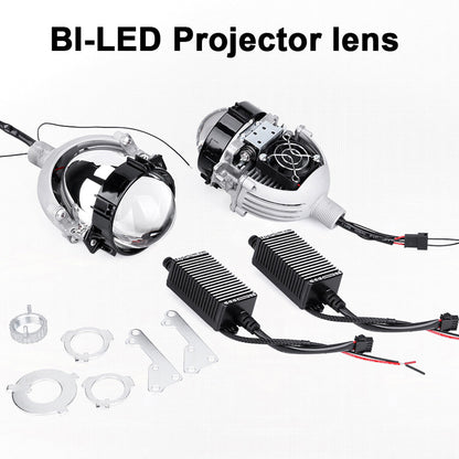 3.0 Inch Bi LED Lens 30000 Lumens H4 H7 9005 9006 LED Bulb Headlight BiLed Projector Lenses Car Lights 4300K Car Retrofit Lights