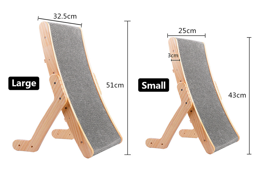 3 In 1 Wooden Cat Scratcher Board Detachable Lounge Bed Cat Scratching Post Grinding Claw Toys Scrapers for Cats Pet Products