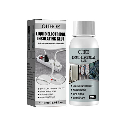 30/50ml Liquid Insulating Tape Repair Rubber Electrical Wire Cable Coat Fix Line Glue Wide Range Liquid Insulation Paste 30ml white-6