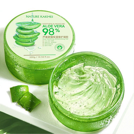 300g Aloe Vera Gel Pure Natural 98% Face Cream Moisturizer Soothing Gel Acne Treatment Scar Remove Sunburn Repair Aloe Cream