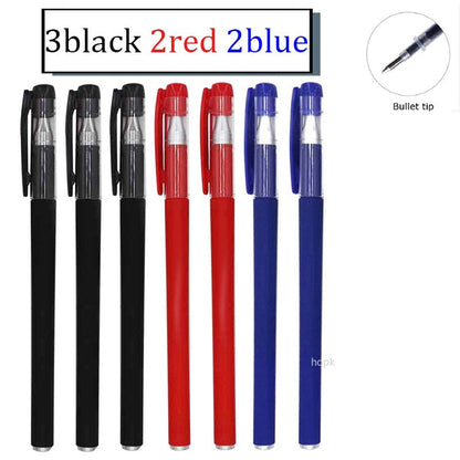 35 PCS Gel Pen Set School Supplies Black Blue Red Ink Color 0.5mm Ballpoint Pen Kawaii Pen Writing Tool School Office Stationery 7Pcs Mix pen D