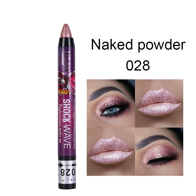 36 Colors Long-lasting Eyeshadow Pencil Waterproof Pigment Blue Brown Black Eyeliner Pen Women Fashion Color Eye Makeup Cosmetic 28