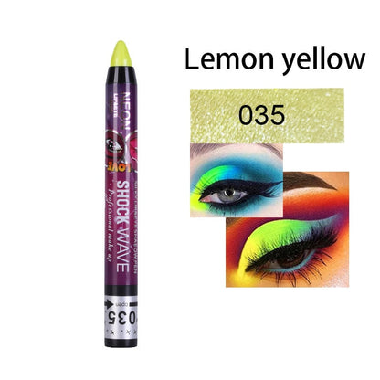 36 Colors Long-lasting Eyeshadow Pencil Waterproof Pigment Blue Brown Black Eyeliner Pen Women Fashion Color Eye Makeup Cosmetic 35