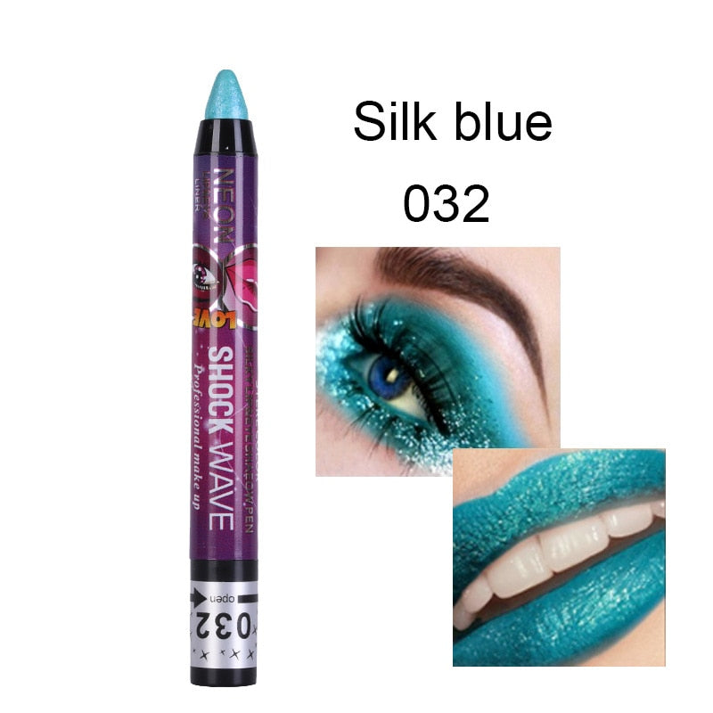 36 Colors Long-lasting Eyeshadow Pencil Waterproof Pigment Blue Brown Black Eyeliner Pen Women Fashion Color Eye Makeup Cosmetic 32