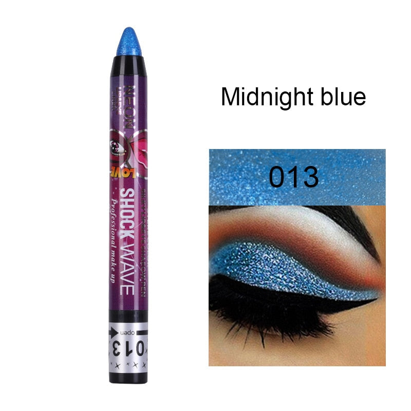 36 Colors Long-lasting Eyeshadow Pencil Waterproof Pigment Blue Brown Black Eyeliner Pen Women Fashion Color Eye Makeup Cosmetic 13