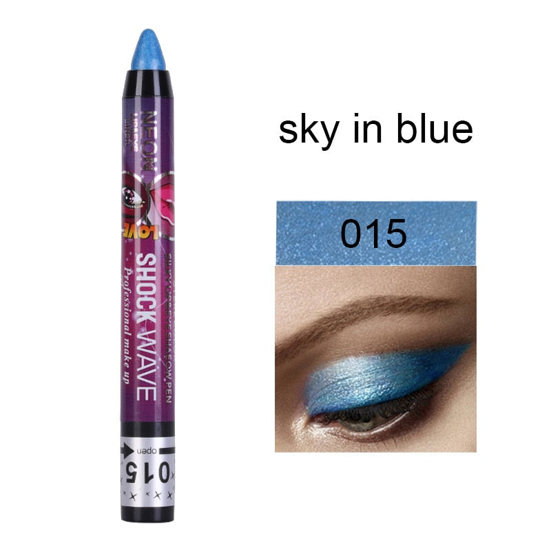 36 Colors Long-lasting Eyeshadow Pencil Waterproof Pigment Blue Brown Black Eyeliner Pen Women Fashion Color Eye Makeup Cosmetic 15