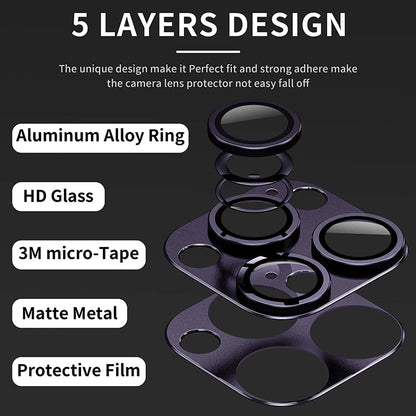 3D Full Cover Camera Lens Protector for IPhone 13 14 Pro Max 12Mini 14Plus Metal Camera Glass Protector for iPhone 11 12 PRO MAX
