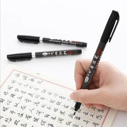3PCS/Set Brush Pen Calligraphy Pen Learning Stationery Student Art Drawing Marker Pens School Supplies