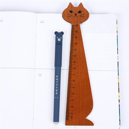 4+20 Pcs/Set Kawaii Pig Bear Cat Erasable Gel Pen Refills Rods 0.35mm Blue Black Ink Washable Handle School Office Supplies Gift