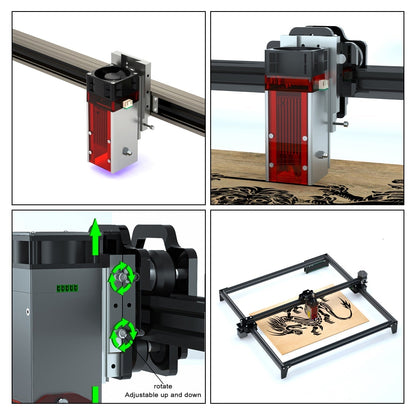 40-80W Laser Engraving Machine for Wood, Leather & Metal with CNC, FAC Wifi & Optical Output