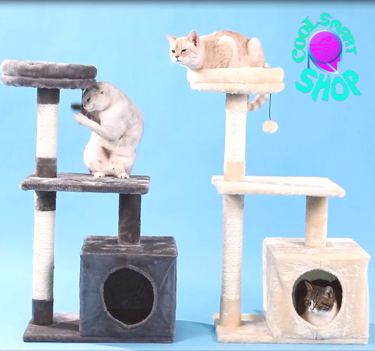 Cat Trees for Kittens Cat Furniture Towers with Scratching Posts Double Perches House Kitty Cat Activity Trees Climb