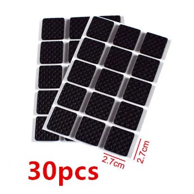 48pcs Self Adhesive Furniture Leg Pads Table Foot Cap Cover Thickening Felt Pad Anti Slip Mat Furniture Feet Floor Protector Pad 05